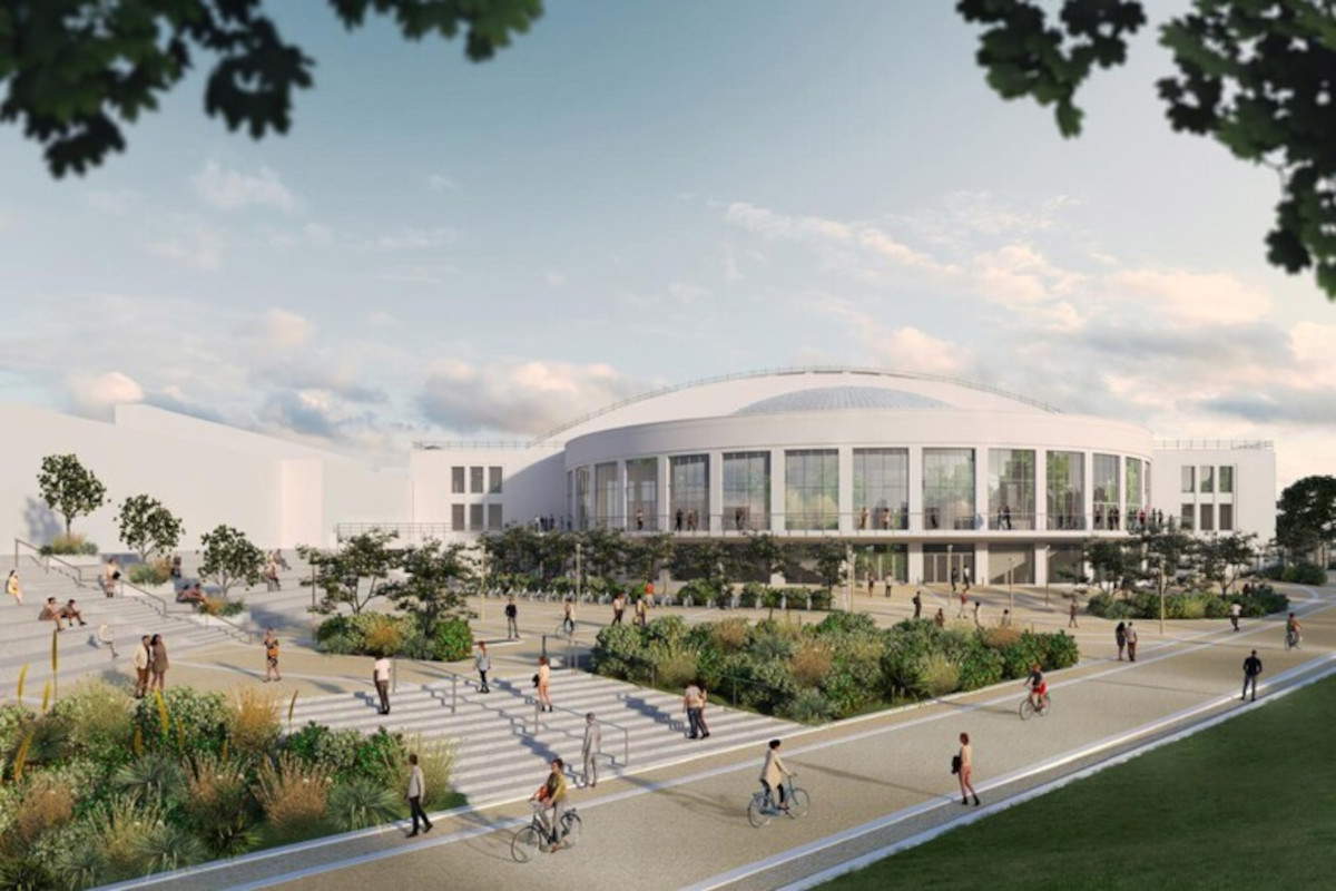 Render della nuova Biblioteca Centrale