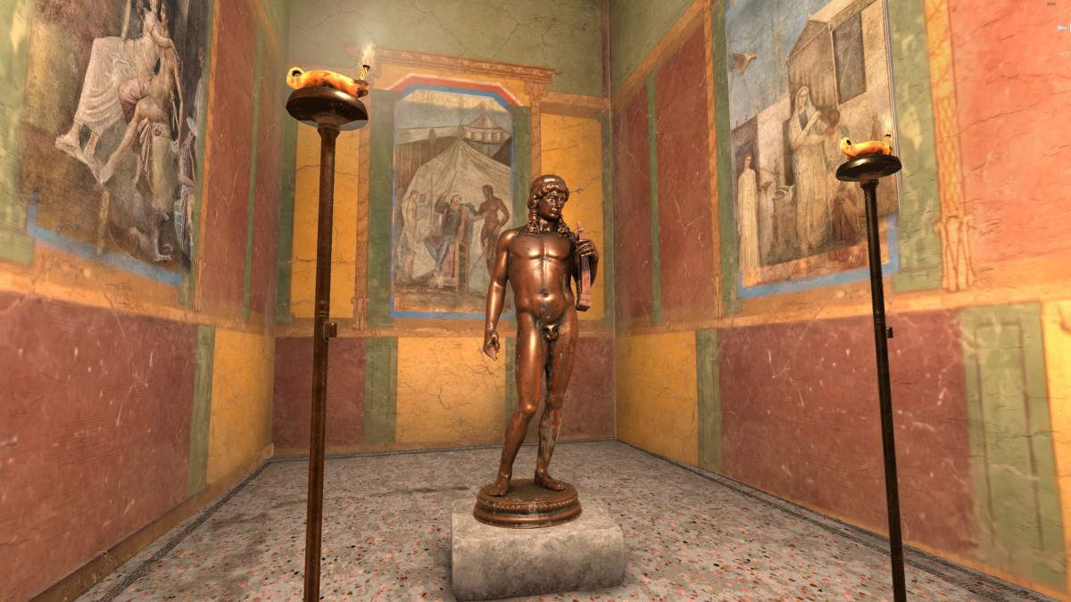 App Portyl, Das Haus des Zitherspielers. Foto: Archäologischer Park von Pompeji