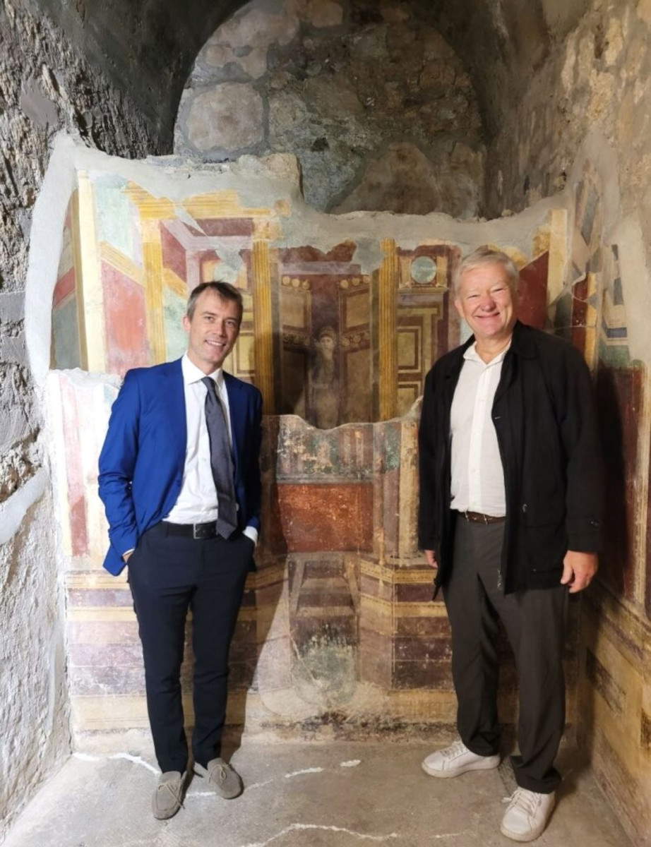 Der Intendant Gabriel Zuchtriegel und der Unternehmer und Mäzen Frank Hoefer