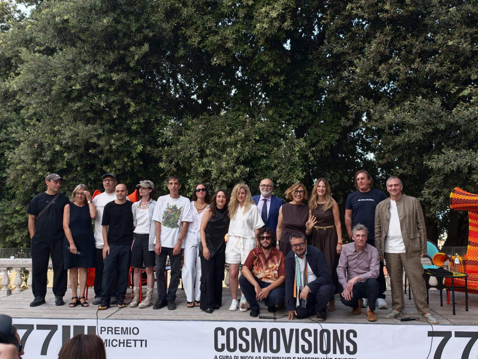 Gli artisti, i curatori e la giuria del 77&deg;Premio Michetti, Francavilla al Mare. Foto: Blufactory Multimedia