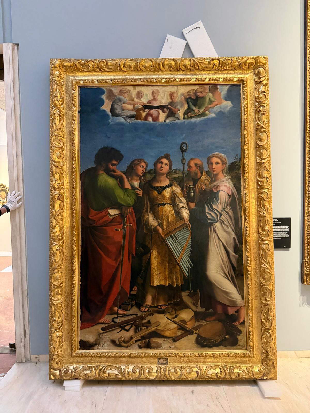 Raphael's Ecstasy of Saint Cecilia prepares for its trip to the US. Photo: Ministry of Culture / Pinacoteca Nazionale di Bologna