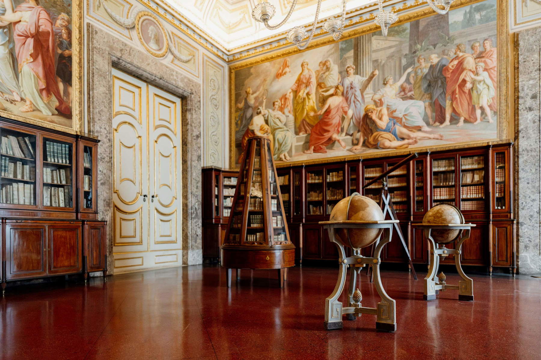 The Palatine Library at the Royal Palace of Caserta. Photo by Marco Ferraro