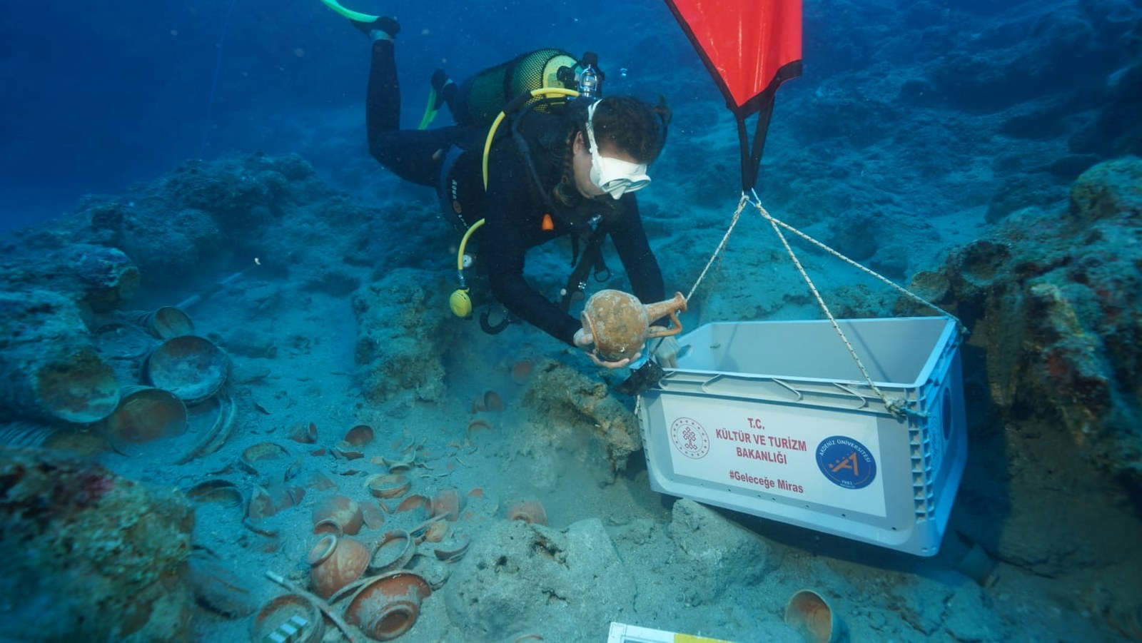 The Adrasan Shipwreck. Photo: Akdeniz University in Antalya
