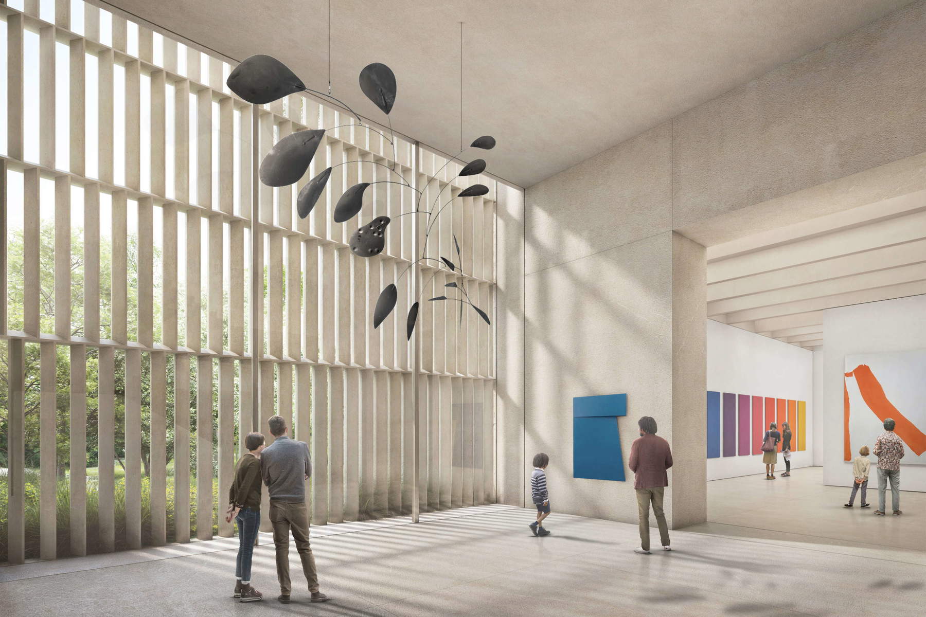 Rendering della nuova ala del Metropolitan Museum di New York dedicata all'arte moderna e contemporanea. Immagine: Filippo Bolognese Images, su concessione di Frida Escobedo Studio