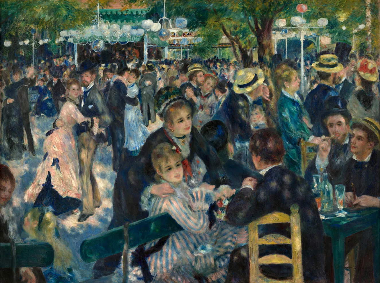 Pierre-Auguste Renoir, Bal du moulin de la Galette (1876; óleo sobre lienzo, 131,5 x 176,5 cm; París, Museo de Orsay). &copy; Fotografía: Mus&eacute;e d'Orsay, Dist. RMN-Grand Palais / Mathieu Rabeau