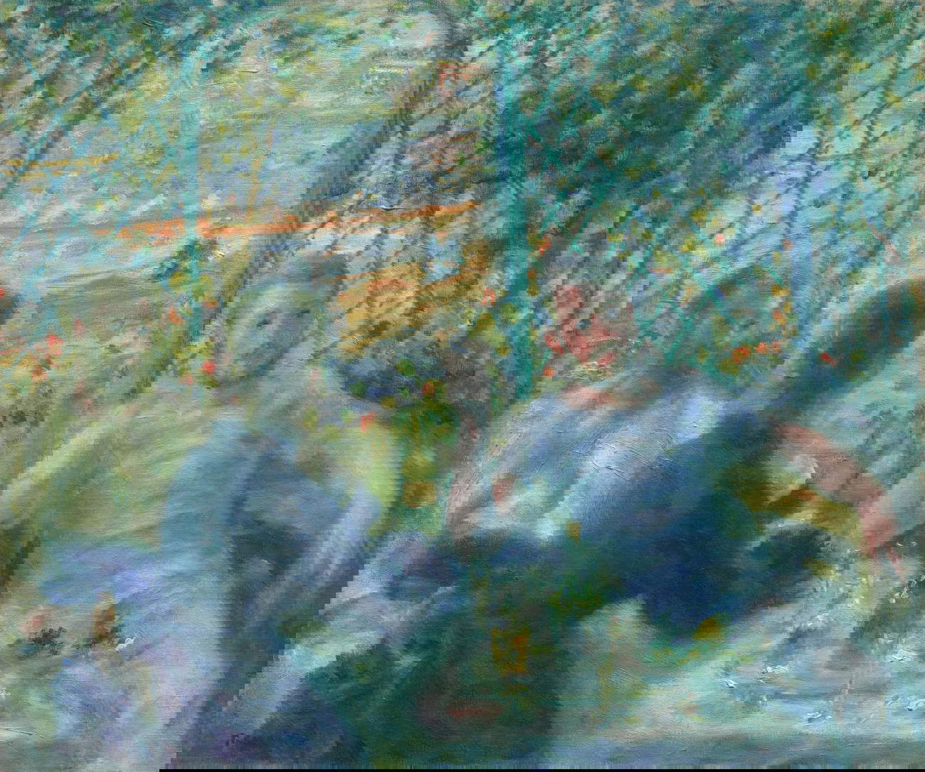 Pierre-Auguste Renoir, Les Canotiers (1875; óleo sobre lienzo, 55 x 65,9 cm; Chicago, The Art Institute of Chicago, Colección Potter Palmer) Cortesía del Art Institute of Chicago