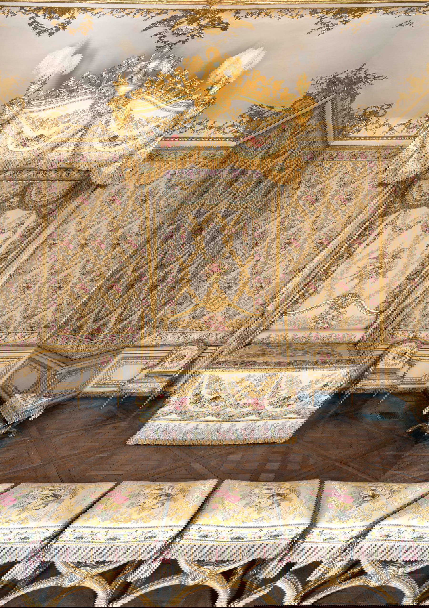 The restoration of the king's chamber at Versailles. Photo: Ch&acirc;teau de Versailles / C. Fouin