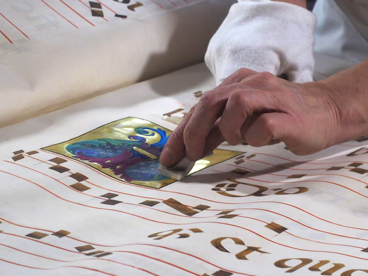 Restoration of the Choir Books of the Certosa di Pavia &copy;️ Ministry of Culture and La Venaria Reale Conservation and Restoration Center