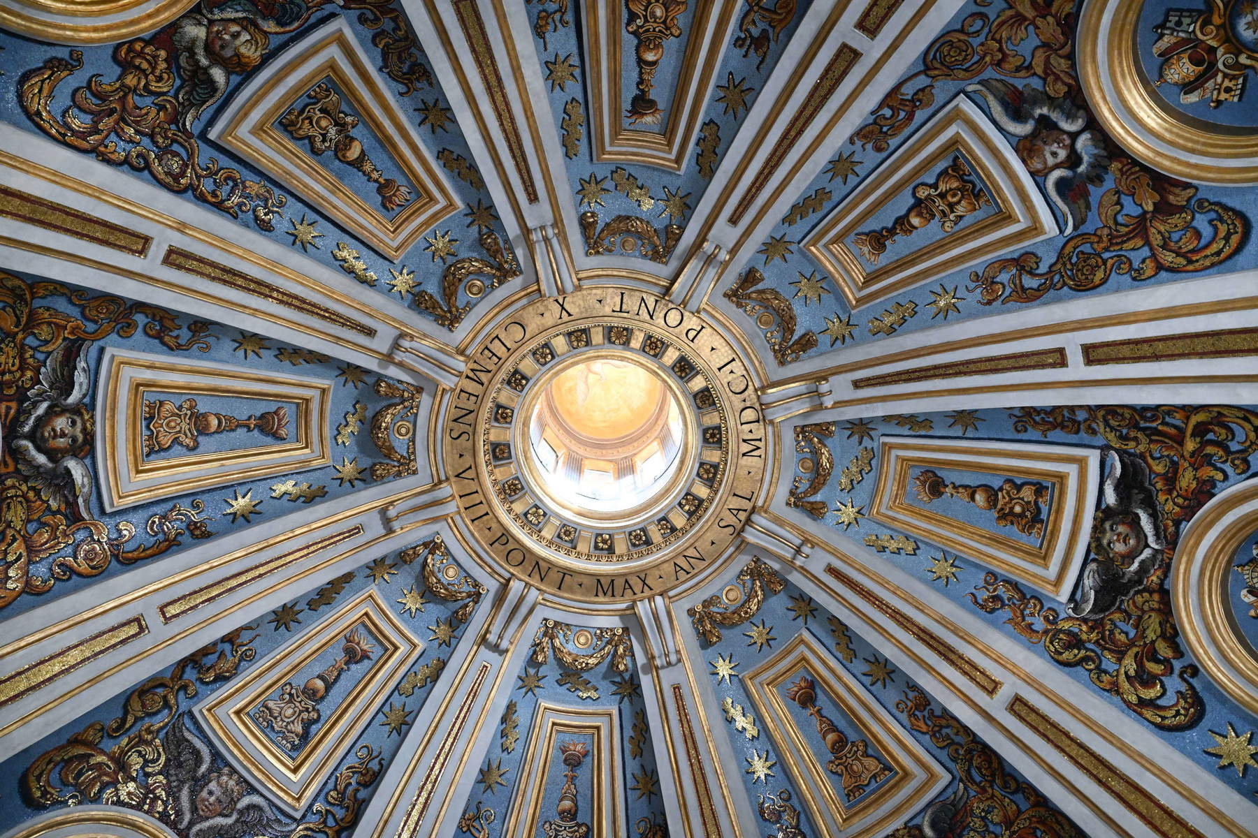 Restauro della cupola della Cappella Clementina. Foto: Fabbrica di San Pietro