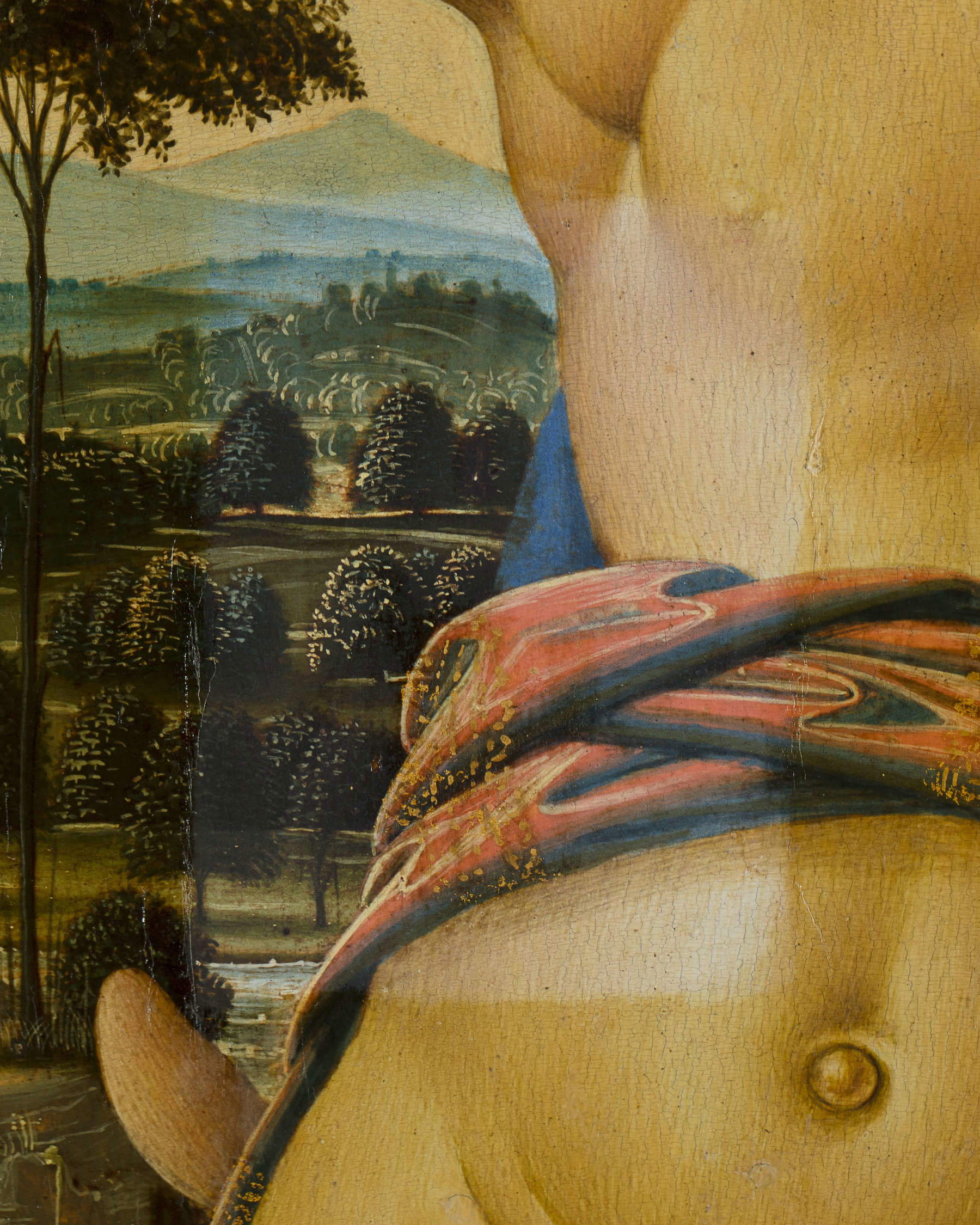 Restoration of Perugino's Madonna and Child at the Mus&eacute;e Jacquemart-Andr&eacute;. Photo: Arcanes