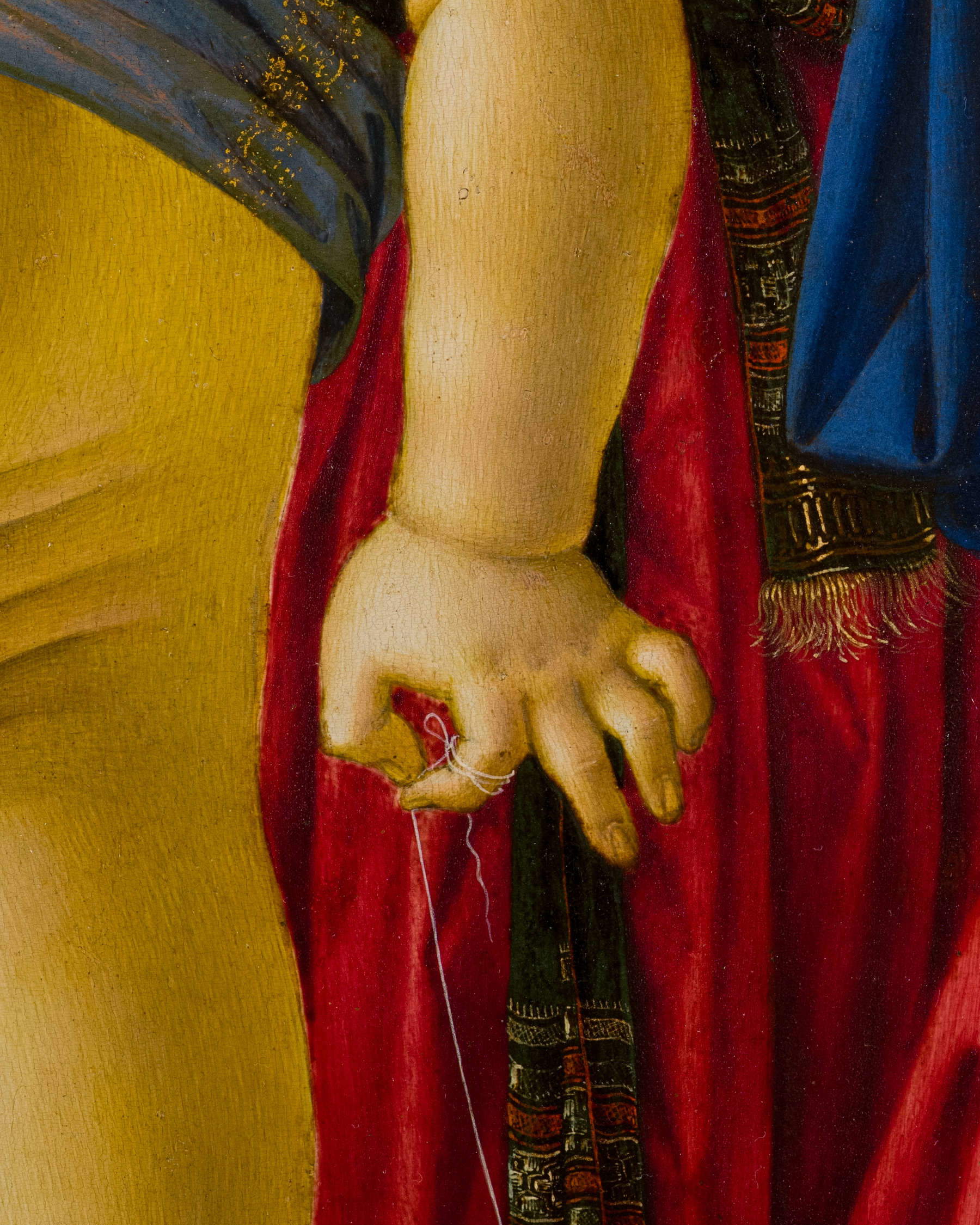 Restoration of Perugino's Madonna and Child at the Mus&eacute;e Jacquemart-Andr&eacute;. Photo: Arcanes