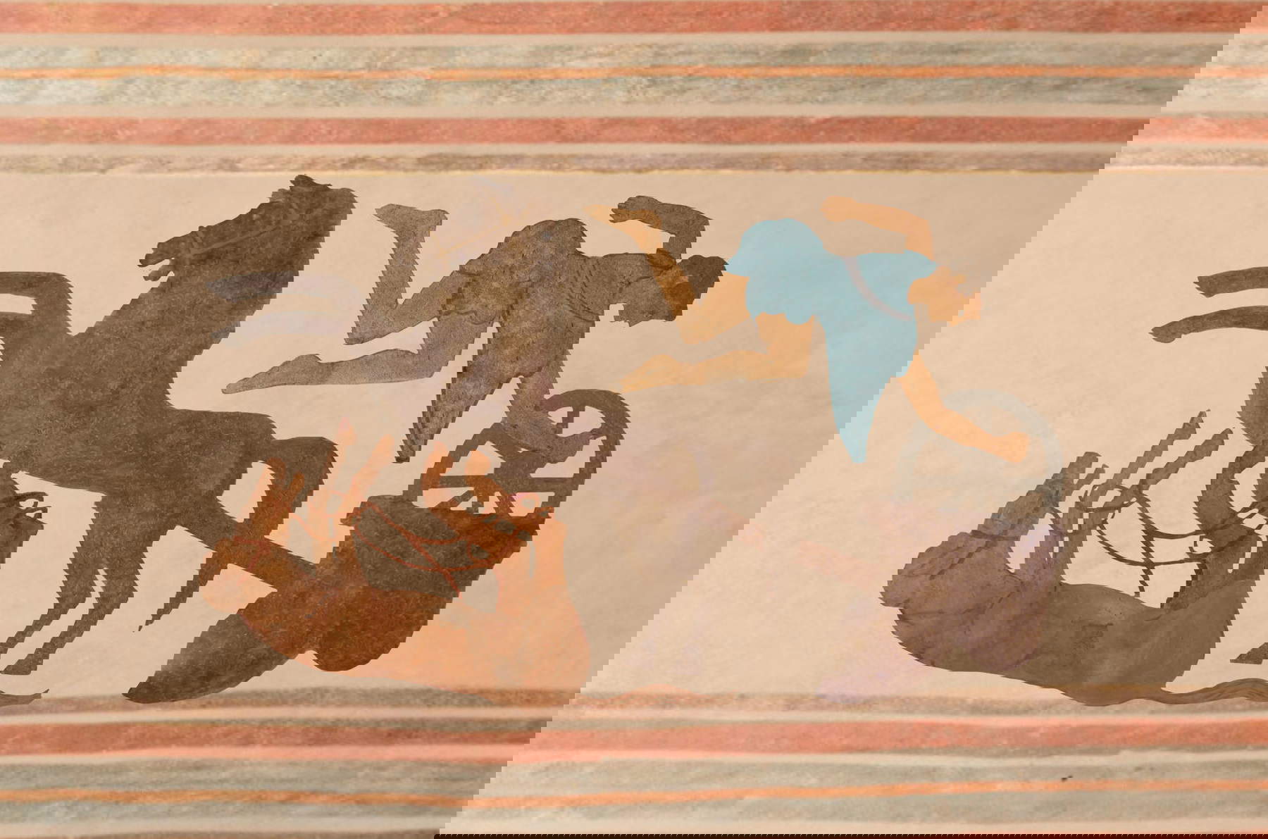 Reconstrucción de la tumba etrusca de los Olímpicos de Tarquinia por Skylab Studios. Foto: Skylab Studios