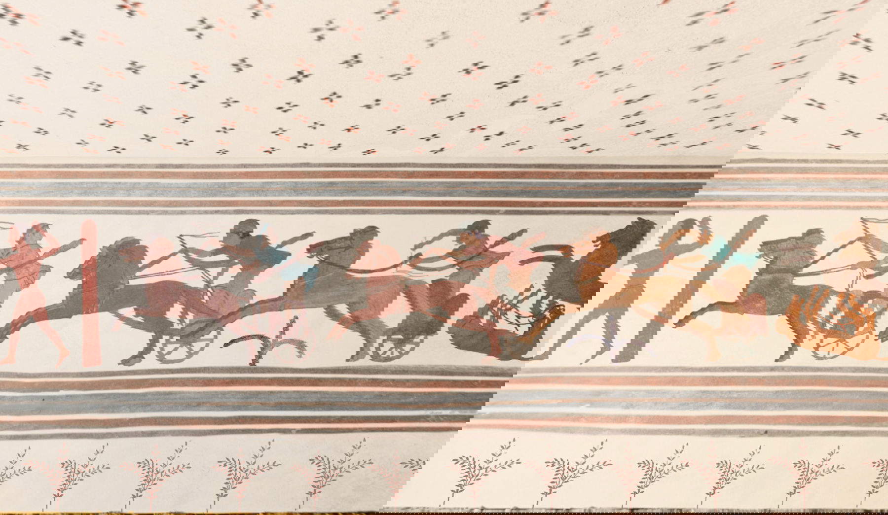 Reconstrucción de la tumba etrusca de los Olímpicos de Tarquinia por Skylab Studios. Foto: Skylab Studios