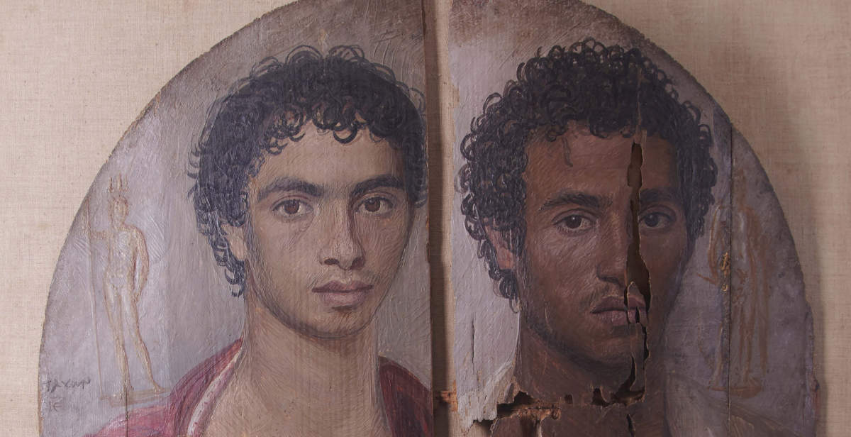 Se ha restaurado el «Tondo dei due Fratelli», uno de los retratos más bellos de Fayum: se expondrá en Roma