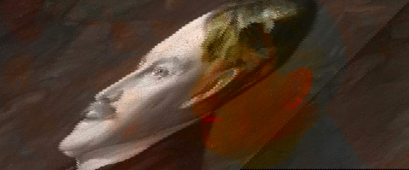 Museo Horne, retrato restaurado de Herbert Percy Horne, fundador de la casa museo florentina 