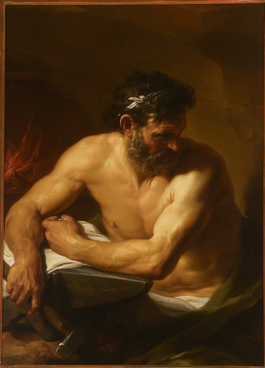 Pompeo Batoni, Vulcano (1750; olio su tela; Como, Pinacoteca Civica)