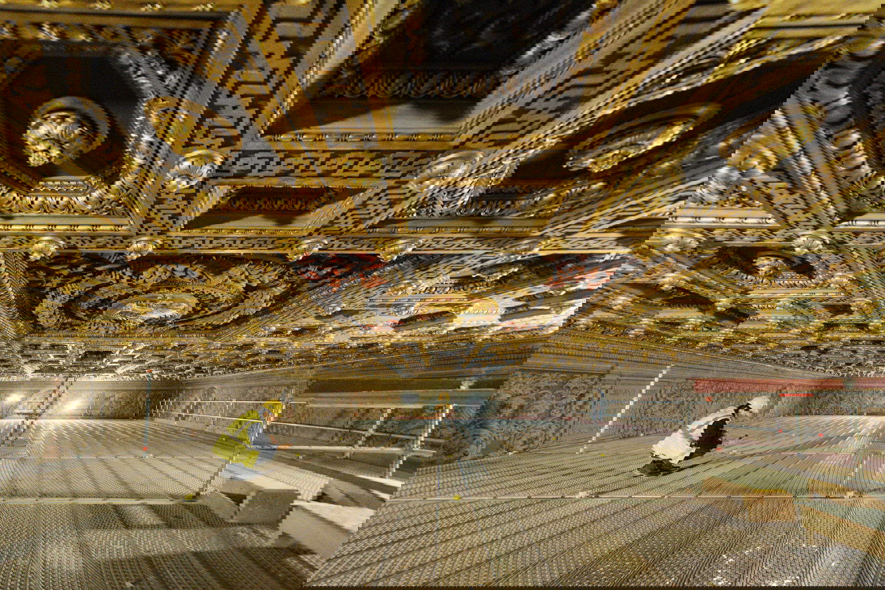 Le sale monumentali di Palazzo Venezia in restauro