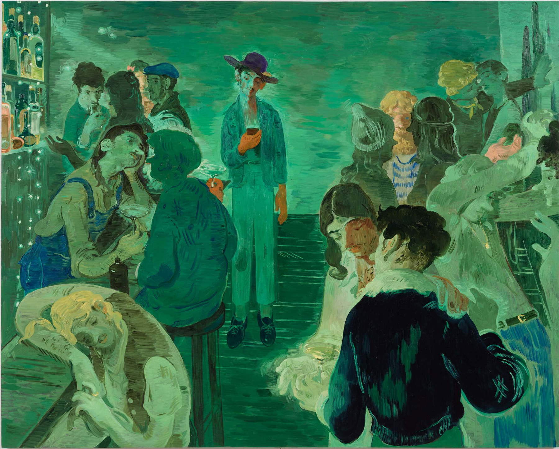 Salman Toor, Bar Boy (2019; Öl auf Sperrholz, 121,9 x 152 cm; New York, Whitney Museum of American Art, New York) &copy; Salman Toor, mit freundlicher Genehmigung des Künstlers, von Luhring Augustine, New York, und der Thomas Dane Gallery. Foto: Farzad Owrang