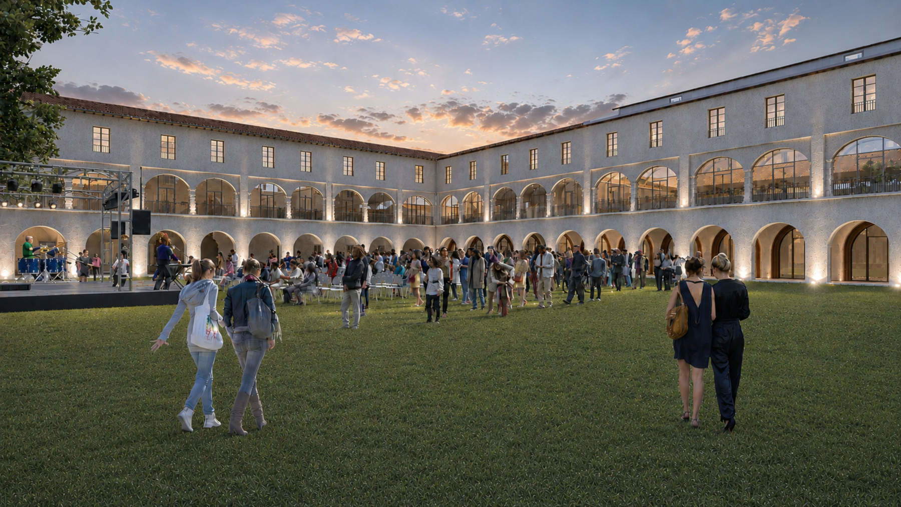 SANTACHIARA Hero Site, Cloister - Rendering