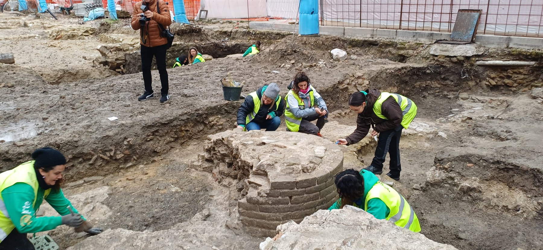 The discovery of the Basilica of Vitruvius. Photo: Loretta Manocchi