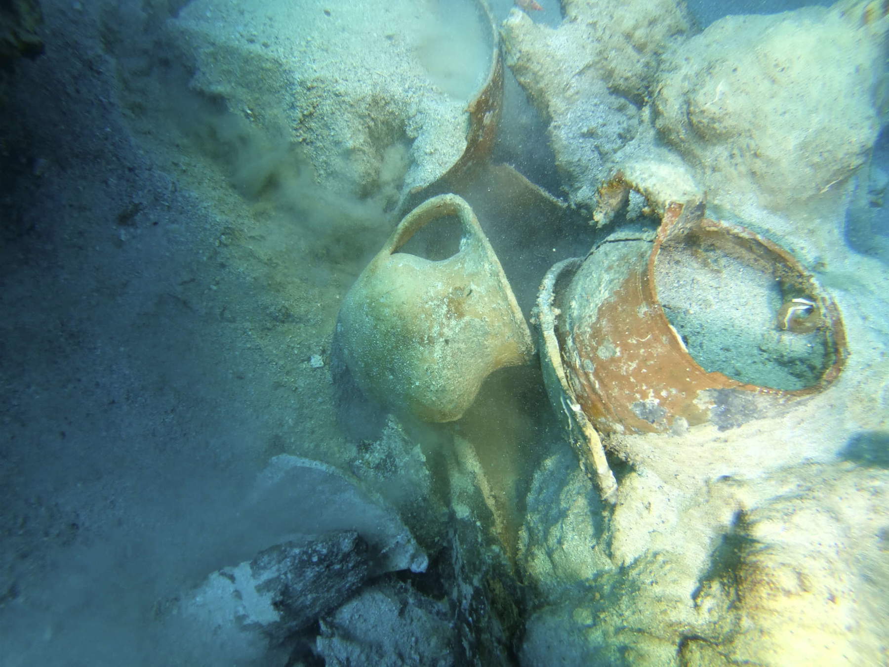 Entdeckung eines byzantinischen Schiffswracks in den Gewässern vor der Insel Meleda, Kroatien. Foto: Hrvatski restauratorski zavod