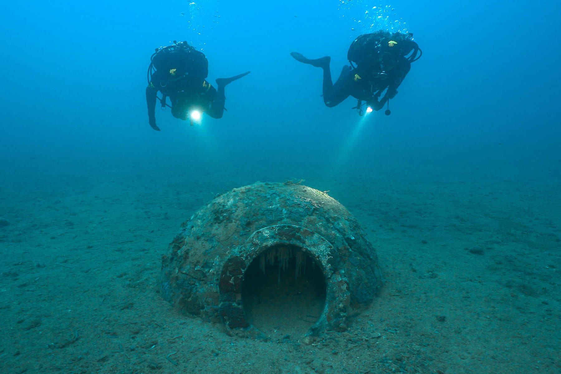 Les découvertes faites dans les fonds marins de l'île d'Elbe. Photo : Soprintendenza ABAP de Pise et Livourne