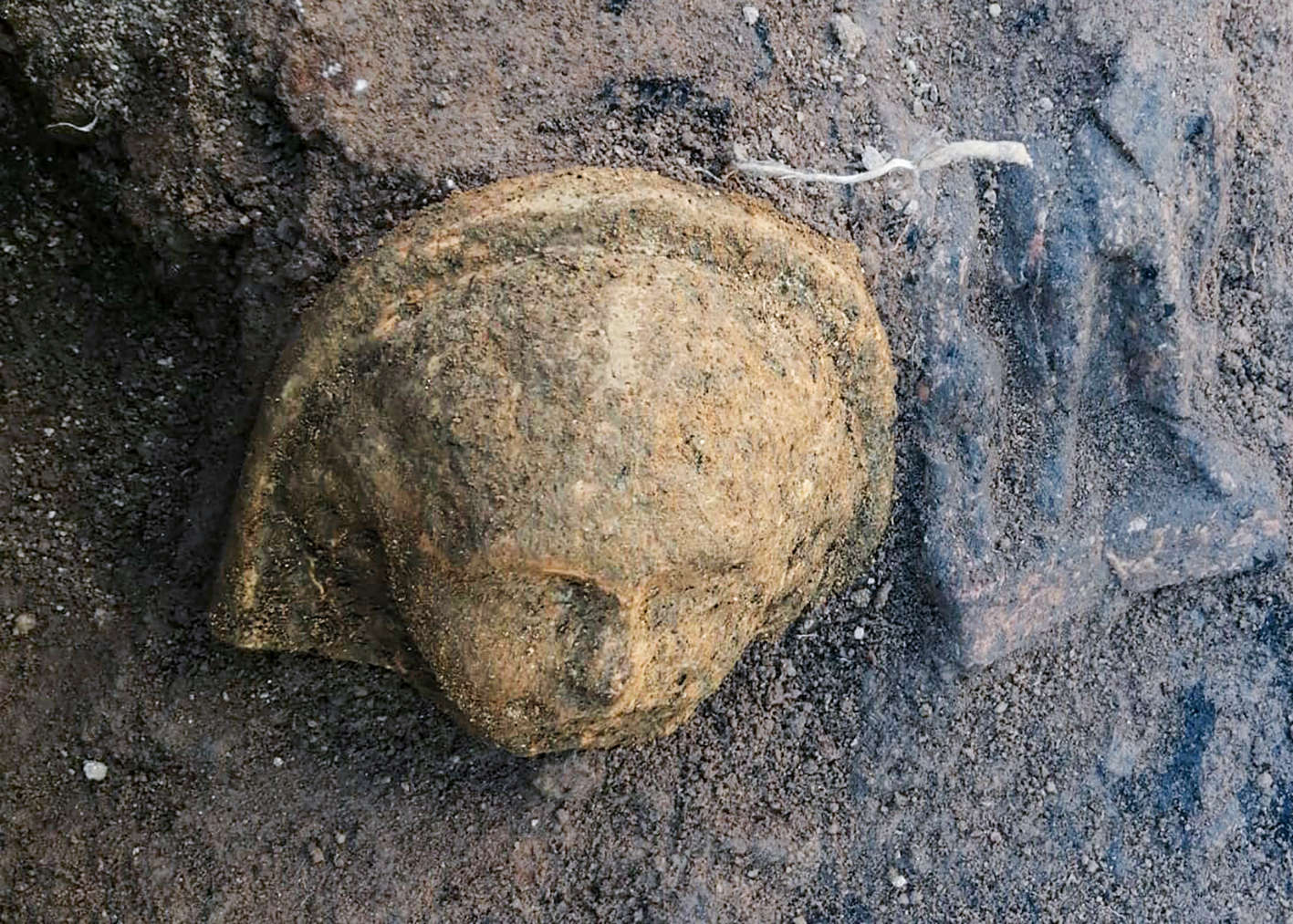 Votive stipe found in the sacellum