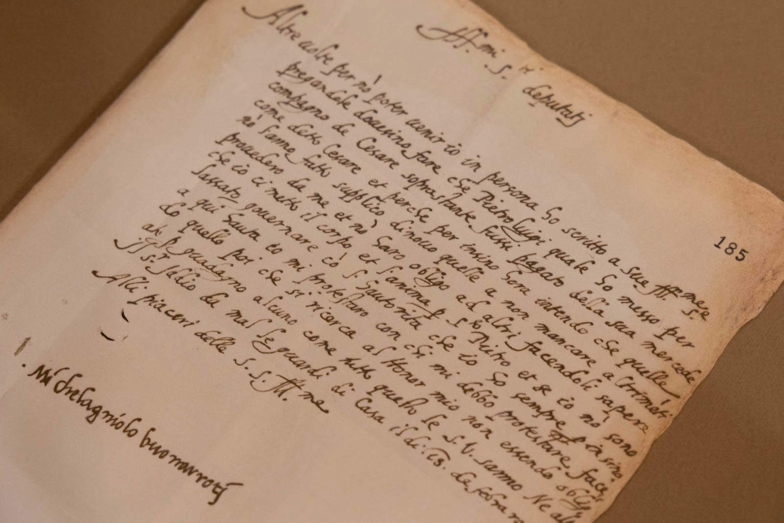 Michelangelo's Handwriting
