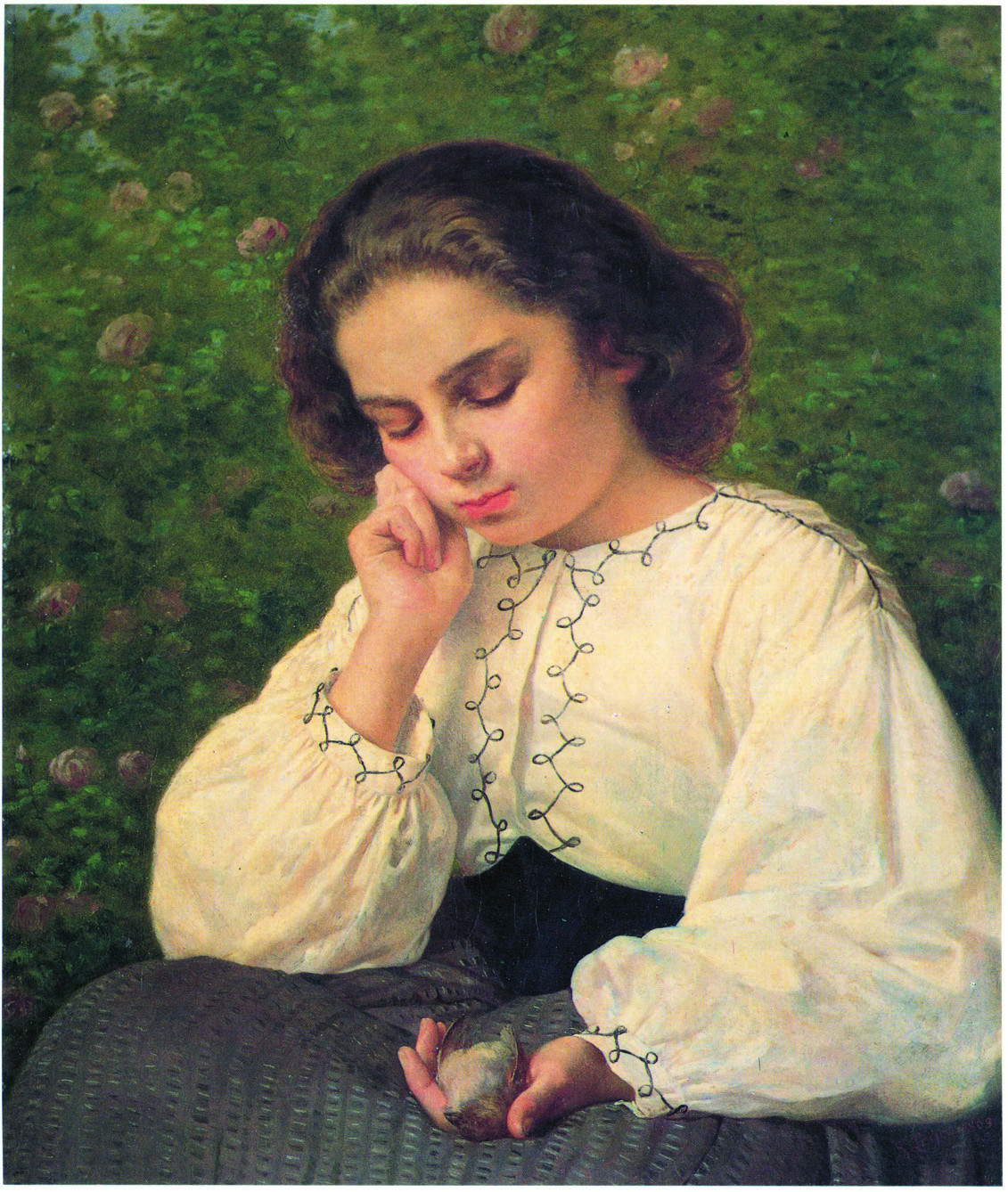 Silvestro Lega, *The First Sorrow* (1863; oil on canvas; Metropolitan City of Genoa)