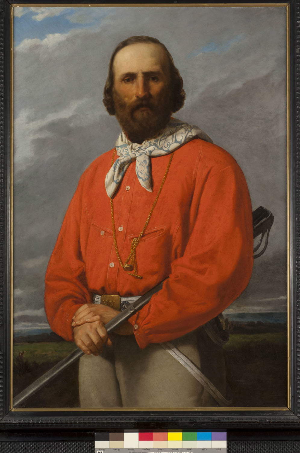 Silvestro Lega, Portrait of Giuseppe Garibaldi (1861; oil on canvas; Modigliana, &ldquo;Silvestro Lega&rdquo; Municipal Art Gallery)