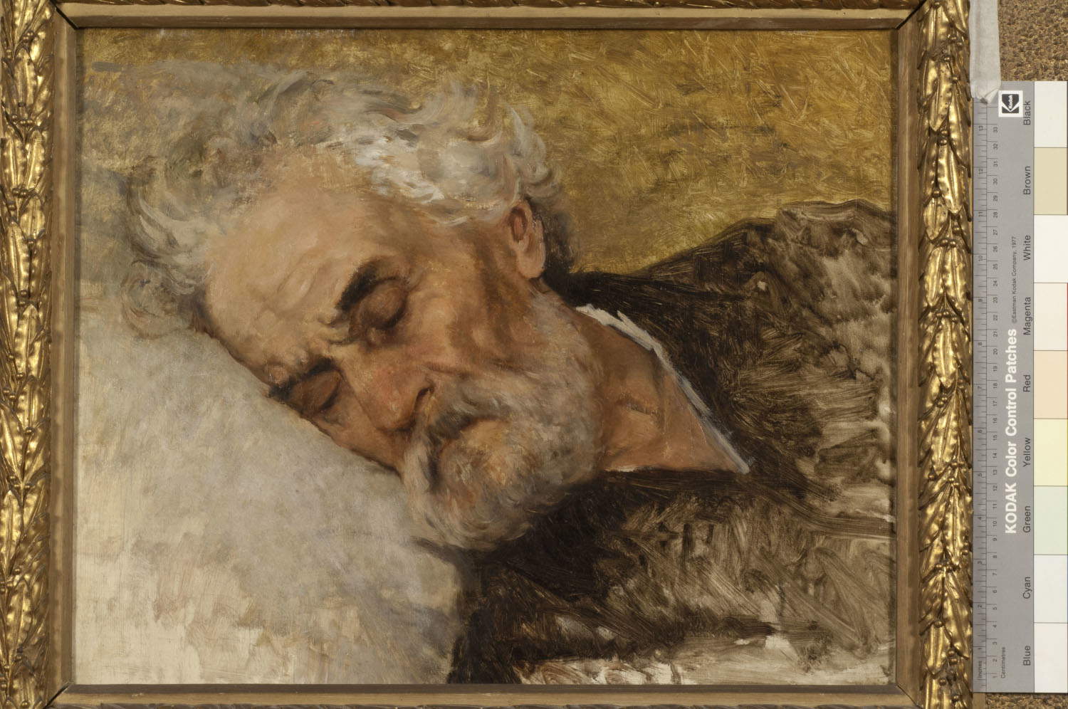 Silvestro Lega, *Head Study for the Final Moments of Giuseppe Mazzini* (circa 1873; oil on canvas; Modigliana, &ldquo;Silvestro Lega&rdquo; Municipal Art Gallery)