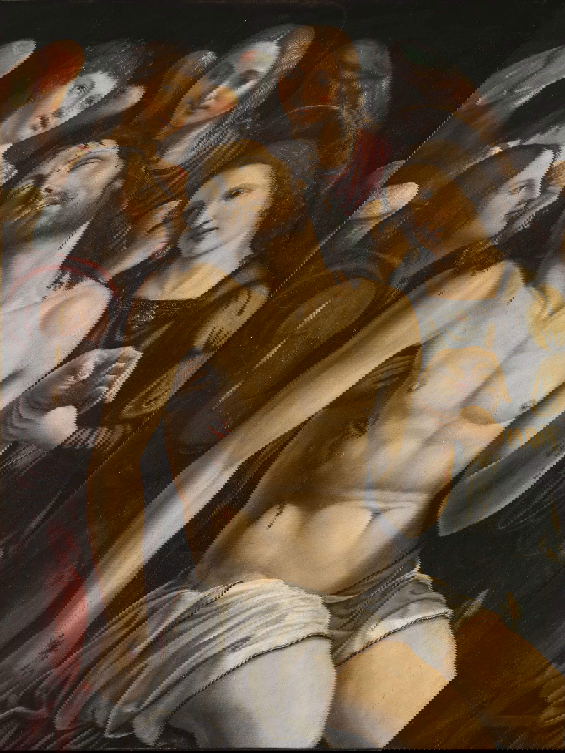 Giovanni Antonio Bazzi, genannt Sodoma, Christus im Mitleid, gestützt von vier Engeln (um 1500; Öl auf Tafel, 85 x 65 cm; Rom, Ehrwürdige Arciconfraternita di Santa Maria dell'Orto)