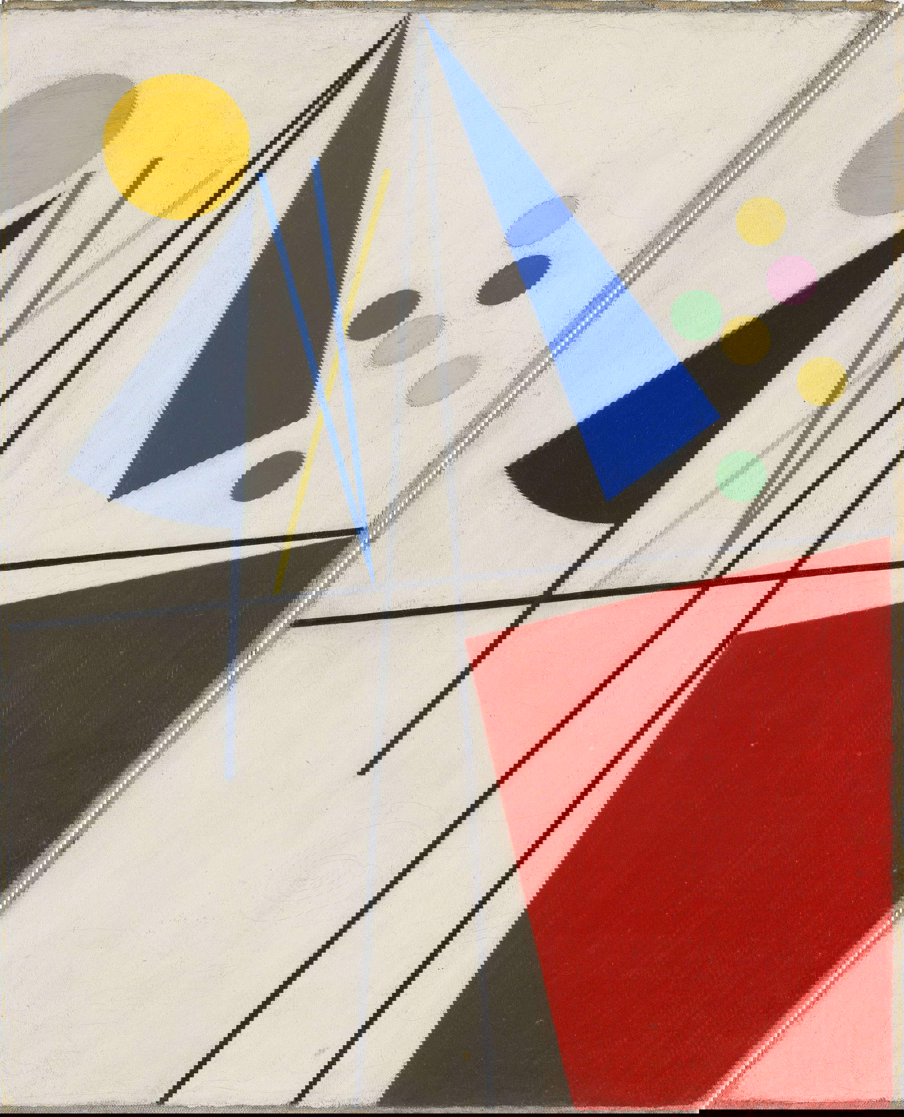 Sophie Taeuber-Arp, Equilibrium (1932; Öl auf Leinwand, 41,7 x 33,5 cm; Berlin, Stiftung Arp e. V.)