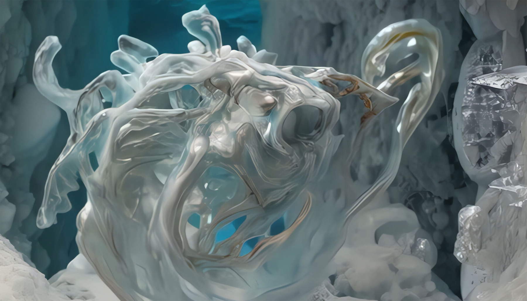 Sougwen Chung, MÁQUINA CORPORAL (MERIDIANOS) (2026; fotograma de vídeo)