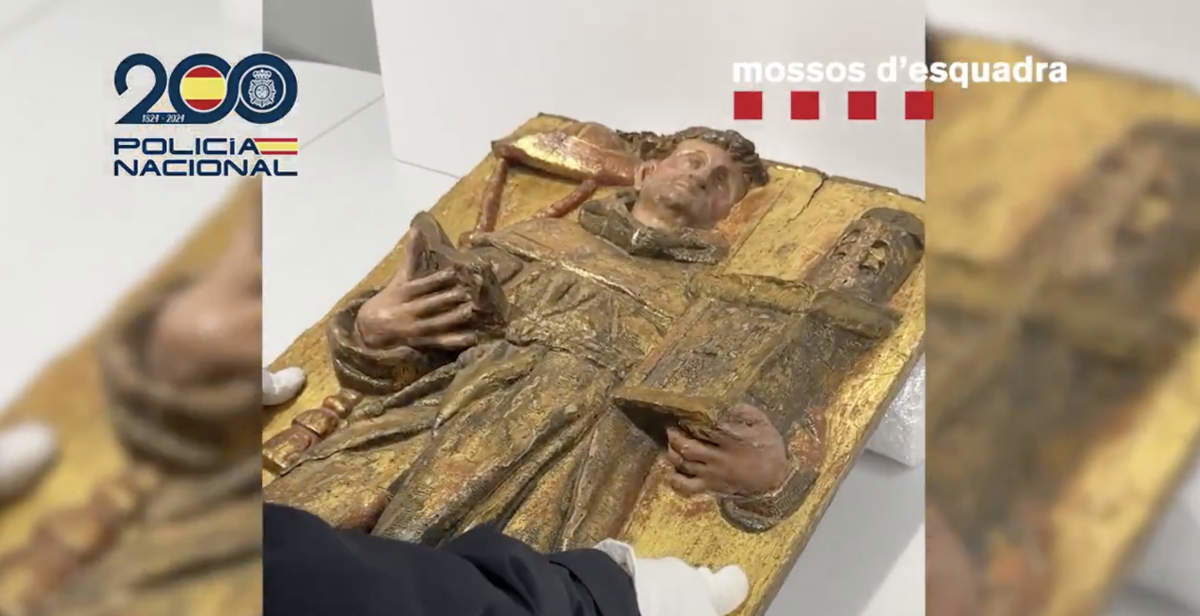 Spain: A 16th-century bas-relief stolen 16 years ago from a monastery in Navarre has been recovered