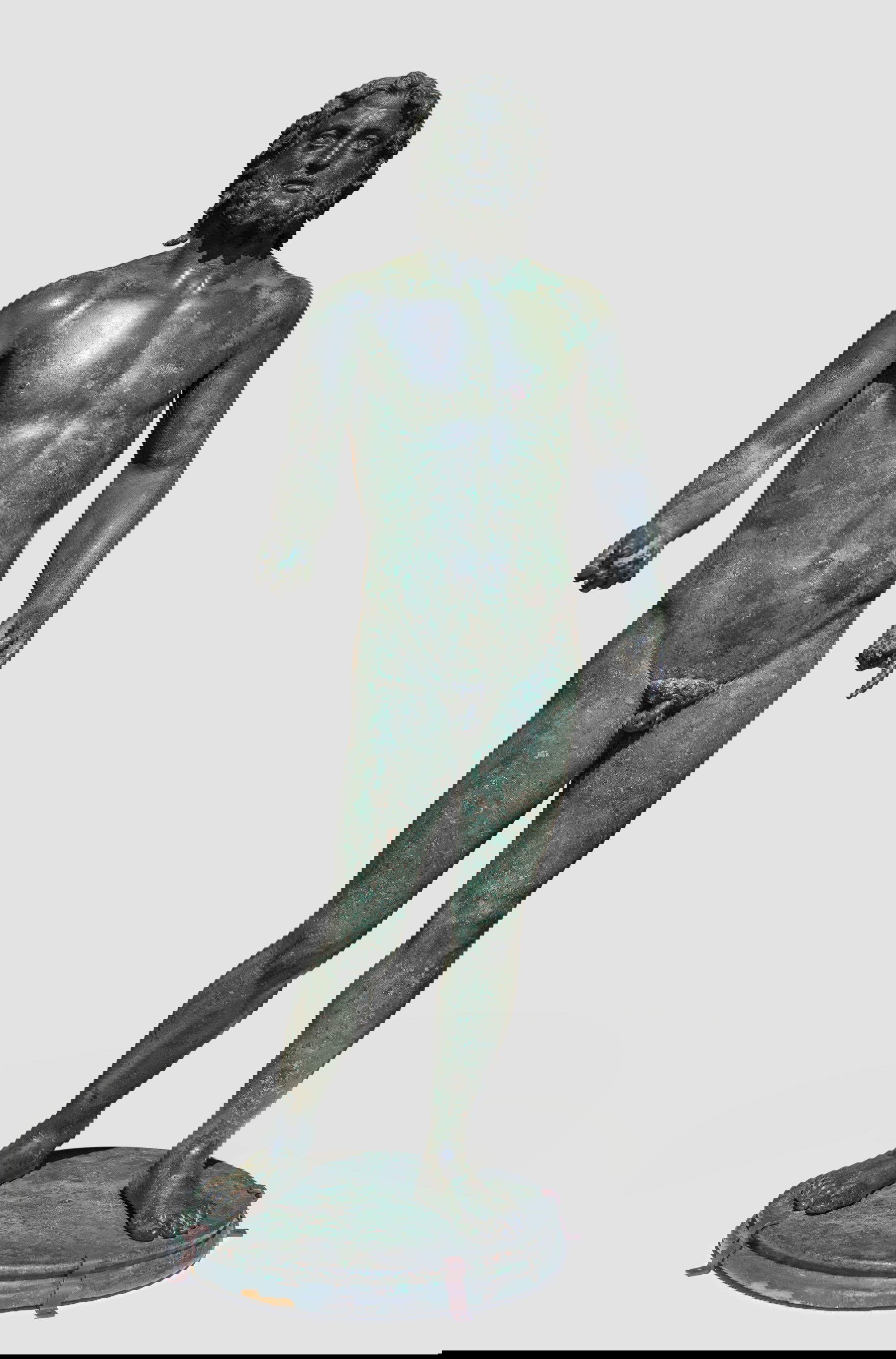 Bronzestatue des Neptun (Lyon, Lugdunum - Mus&eacute;e et th&eacute;&acirc;tres romains) &copy; Foto: Louison Desfor&ecirc;ts / Lugdunum - Mus&eacute;e et th&eacute;&acirc;tres romains