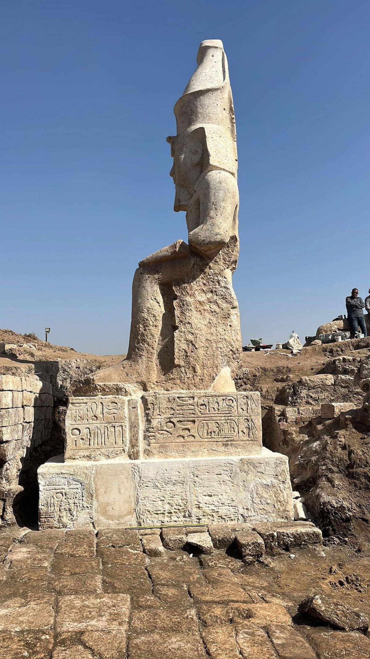 Die monumentale Statue des sitzenden Ramses II. Foto: &copy;Ministerium für Tourismus und Altertümer