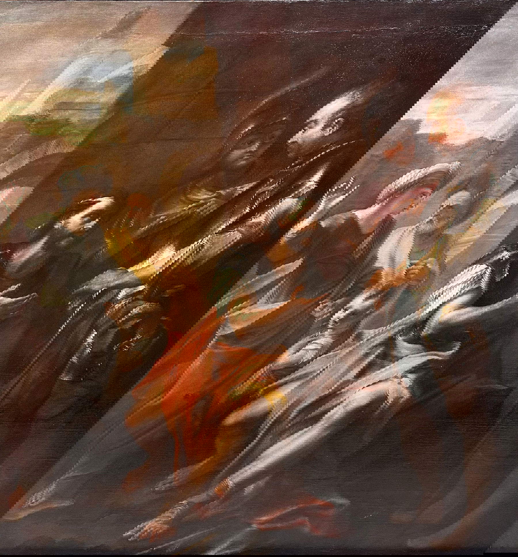 Stefano Maria Legnani known as Legnanino, Belisario asks for alms (c. 1697; oil on canvas, 208 x 195 cm)