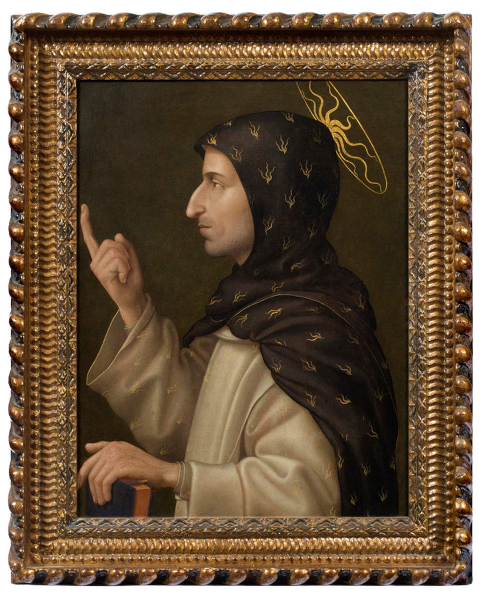 Sister Plautilla Nelli, Portrait of Fra Girolamo Savonarola (oil on canvas, 62.2 x 47.3 cm; private collection, California)