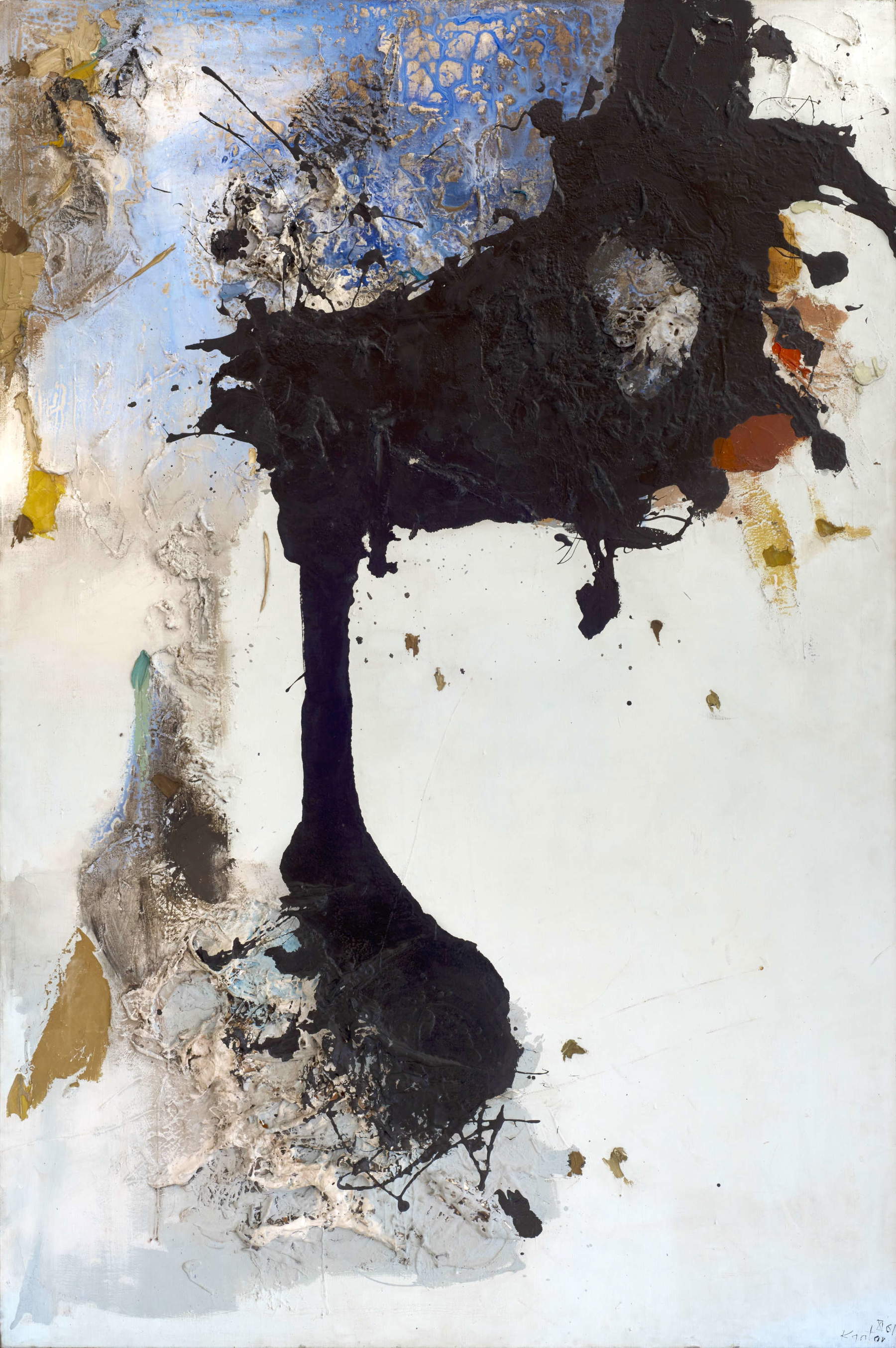 Tadeusz Kantor, Peinture (1961; oil, enamel, canvas (194.7 x 129.8 cm; Starak Collection)