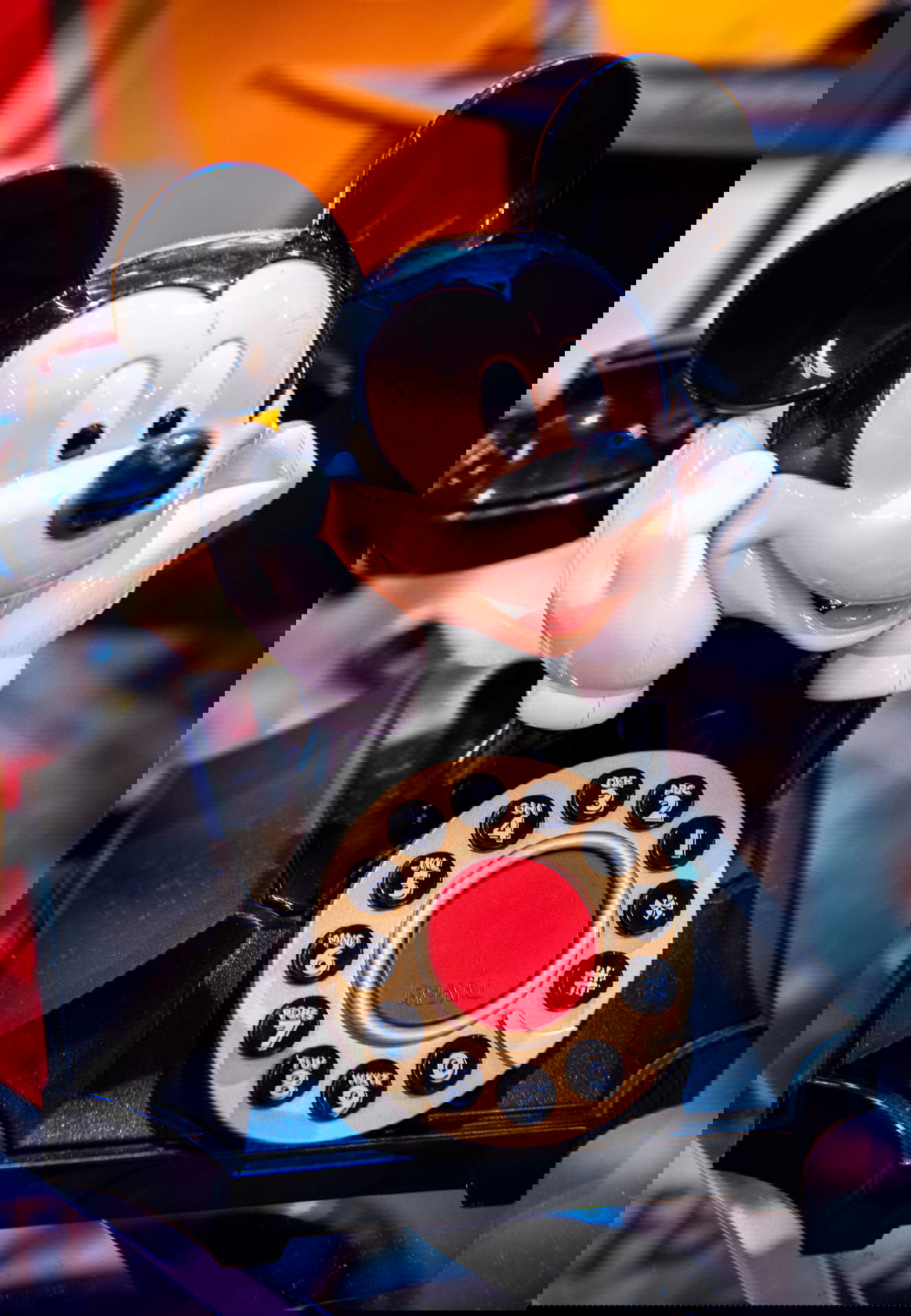 Moderne Sektion, 1960er Jahre Micky-Maus-Telefon