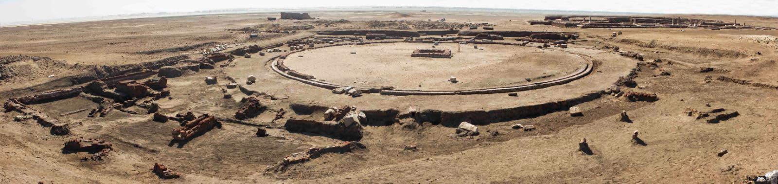 The remains of a religious building dedicated to the local god Pelusius at the Tell el-Farama site. Photo: Ministry of Tourism and Antiquities