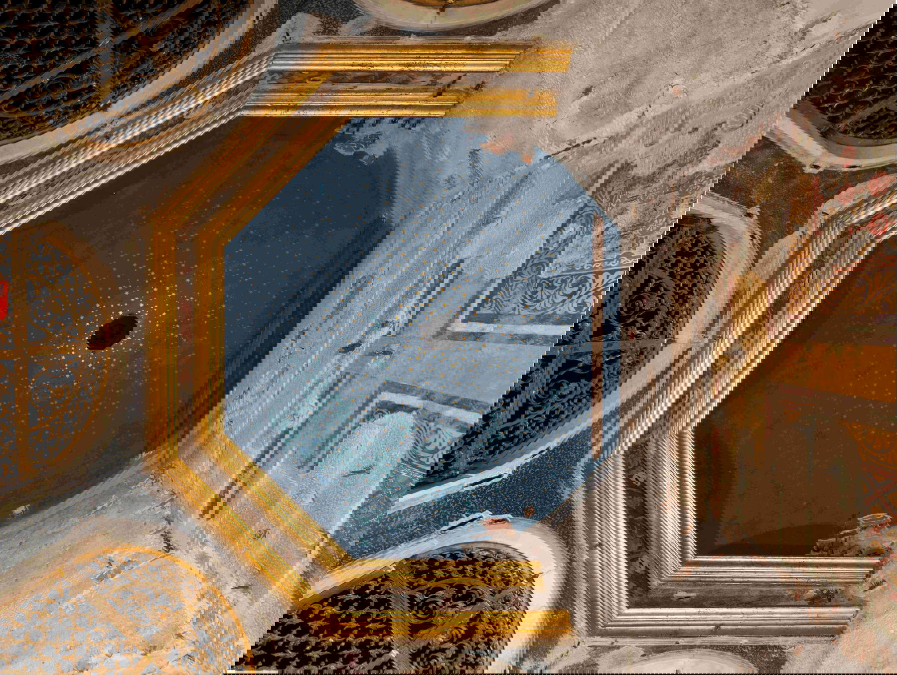 Temple of the Holy Face, inner dome. Courtesy of Ente Chiesa Cattedrale di San Martino. Photo: Ottaviano Caruso