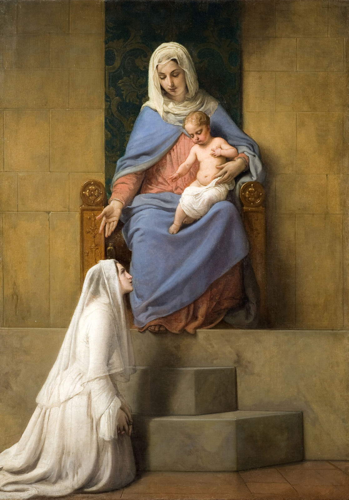 Francesco Hayez, *The Enthroned Madonna with the Child and a Devotee* (1851; oil on canvas; Brescia, Civic Museums) &copy; Photographic Archive of the Civic Museums of Brescia / Fotostudio Rapuzzi