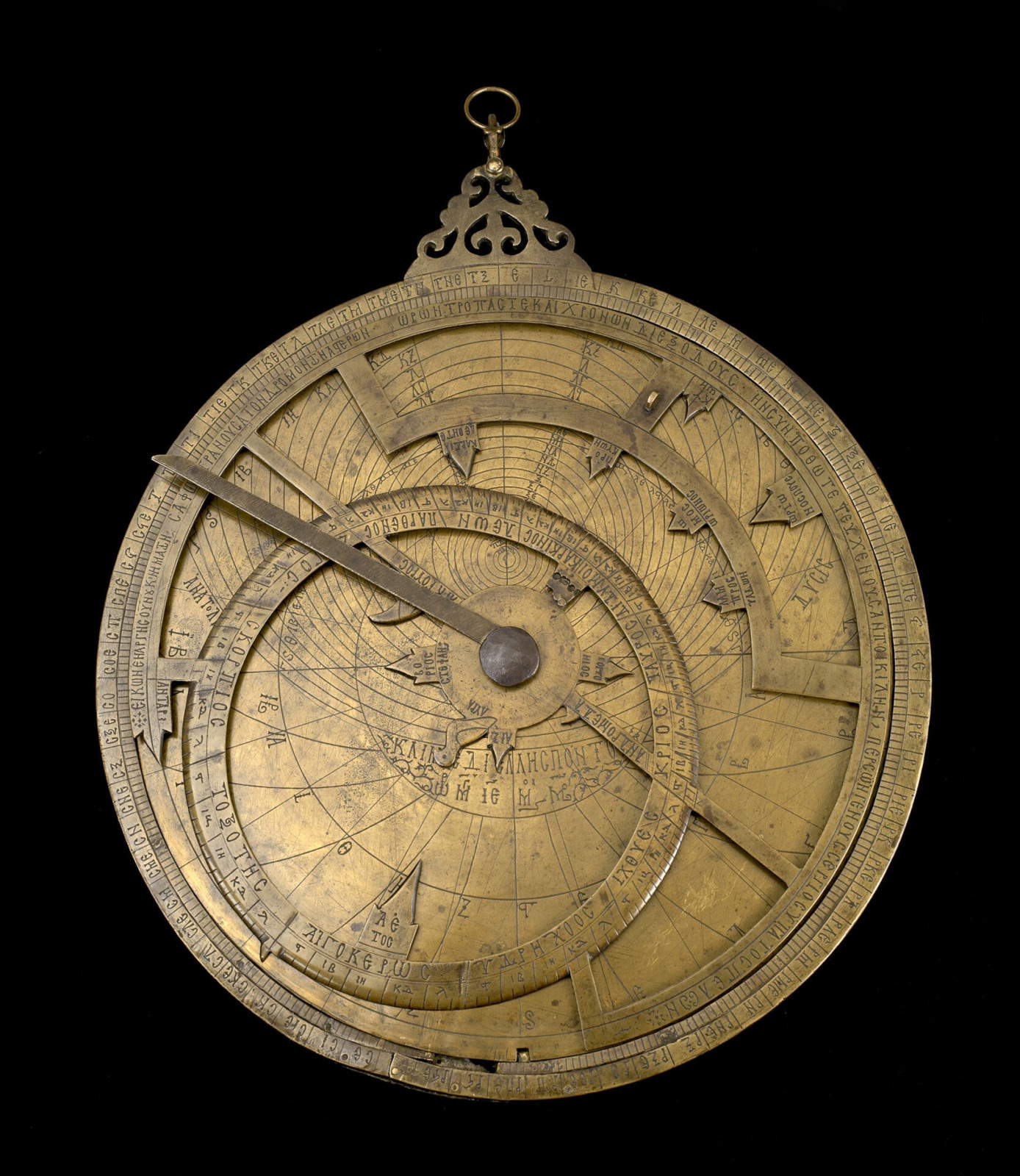 Sergio the Persian, astrolabe (1062; brass and gilded bronze; Brescia, Civic Museums) &copy; Photo Archive of the Civic Museums of Brescia / Rapuzzi Photo Studio