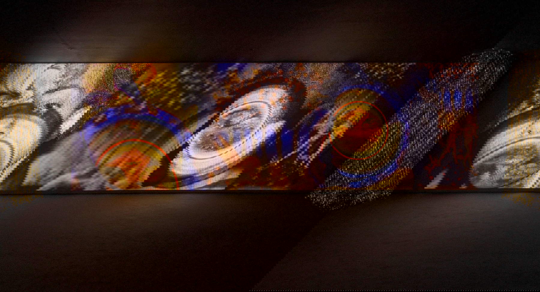Theo Eshetu, Atlas Fractured (2017; digital video). Photo: Theo Eshetu