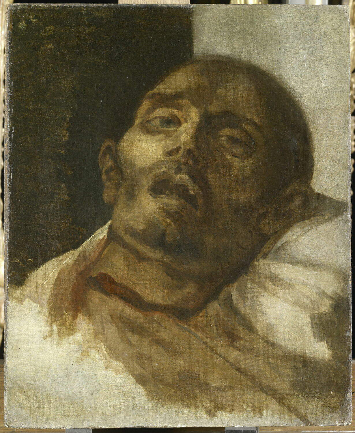 Th&eacute;odore G&eacute;ricault, La Guillotine (1800-1825 ; huile sur toile coll&eacute;e sur carton, 45,5 x 37,5 cm ; Paris, mus&eacute;e du Louvre) Photo : &copy; 2011 GrandPalaisRmn (mus&eacute;e du Louvre) / Michel Urtado