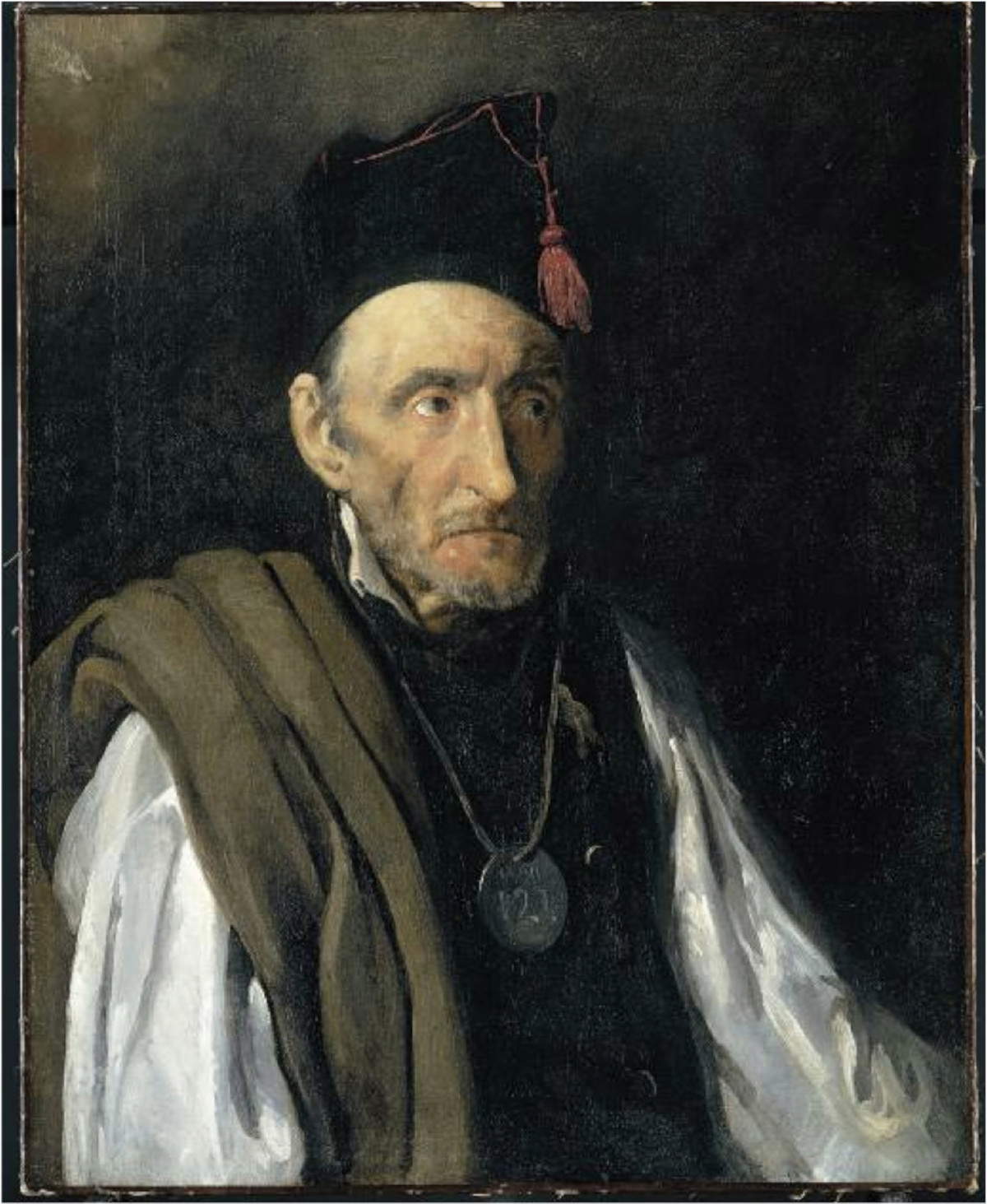 Th&eacute;odore G&eacute;ricault, Ali&eacute;n&eacute; à la monomanie du commandement militaire (1819 / 1822 ; huile sur toile, 81 x 65 cm ; Winterthur, Collection Oskar Reinhart 