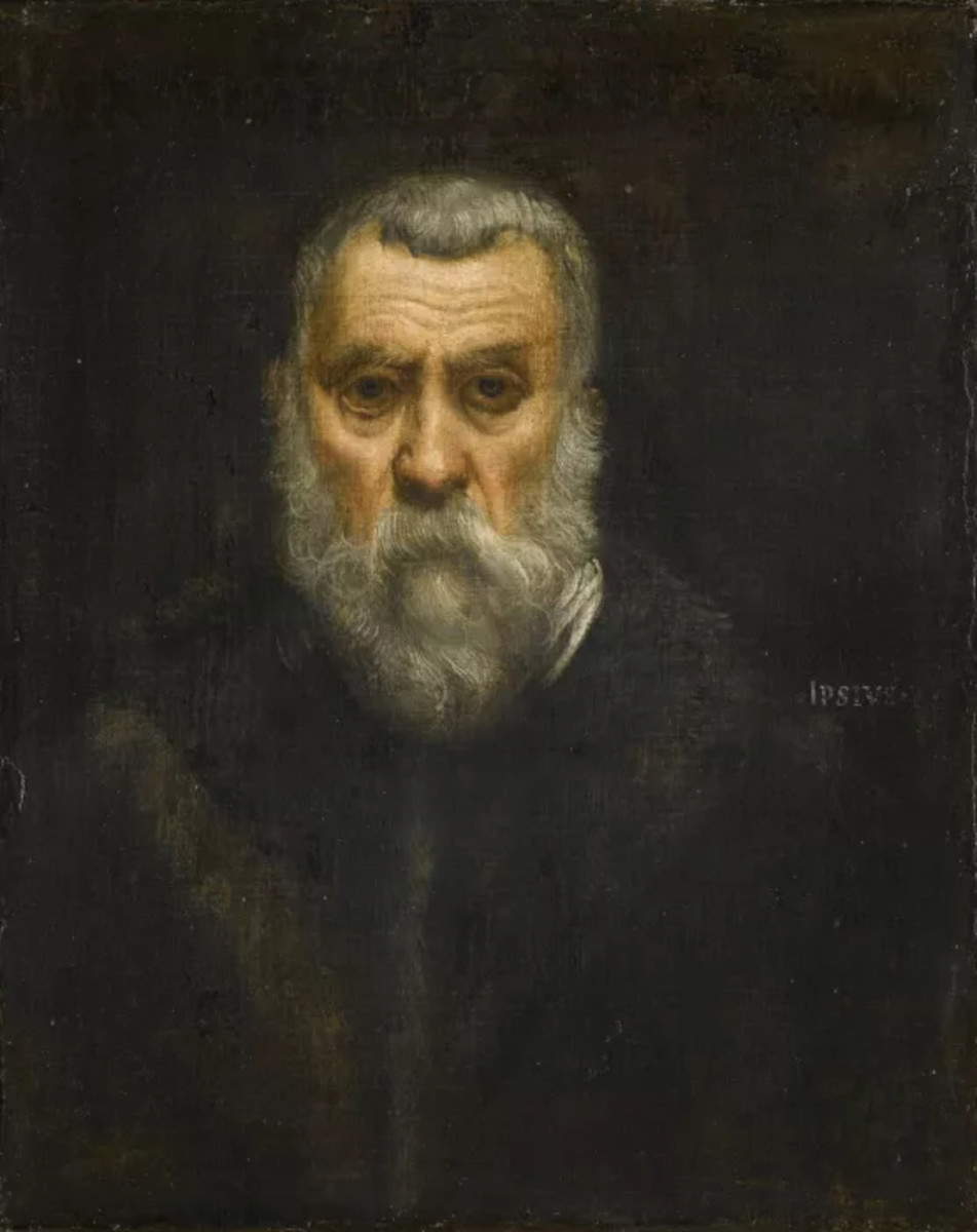 Tintoretto, Autorretrato (h. 1588; óleo sobre lienzo, 63 x 52 cm, París, Museo del Louvre, Departamento de Pintura). Foto: &copy; GrandPalaisRmn (Museo del Louvre) / Jean-Gilles Berizzi
