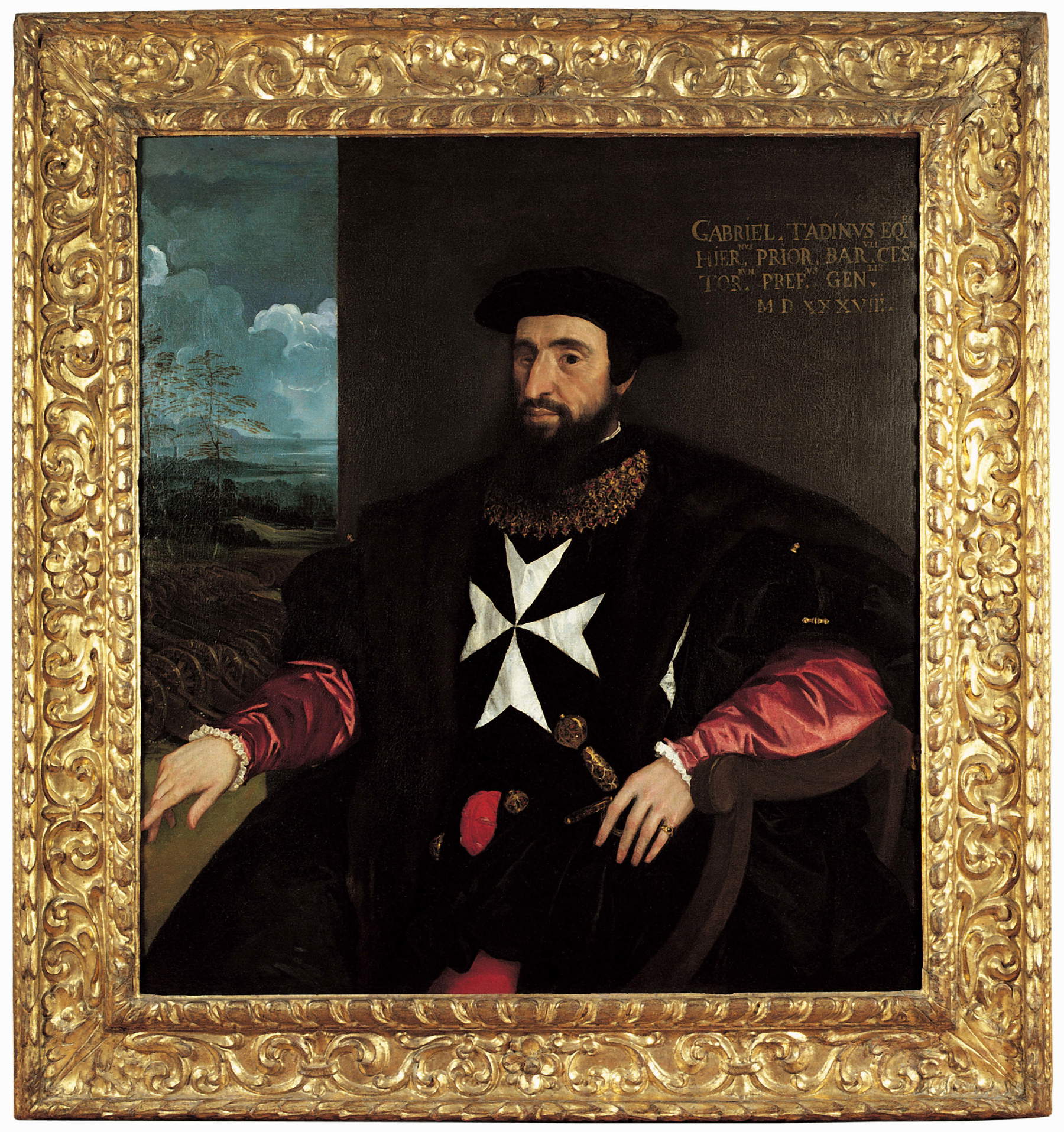 Tiziano Vecellio e bottega, Ritratto di Gabriele Tadino (1538; olio su tela, 118 x 108 cm; Collezione BPER Ferrara)